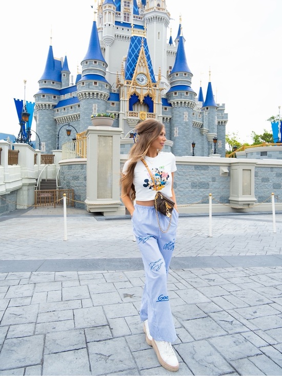 Disney Tops - Disney Baby Girl Shirt + Autograph Pants Set ✨ Custom Made Size Small